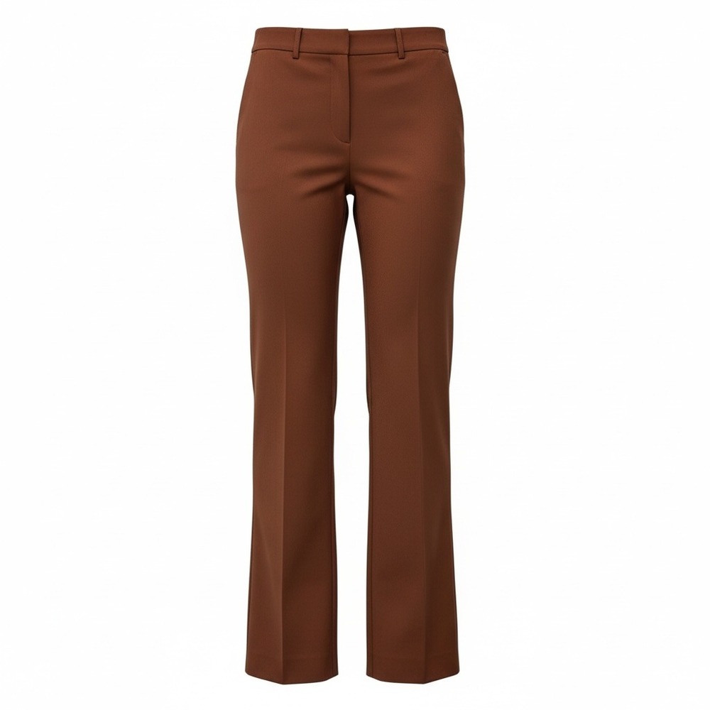 Ann Taylor Factory Women Size 12 Brown Wide Leg Career Dress Pants‎ - Picture 2 of 7